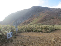 冠平から冠山を望む