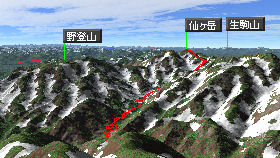仙ヶ岳マップ