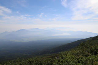 山中湖方面の眺望