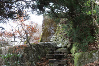 山頂の台へ