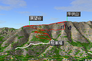 牛伏山マップ
