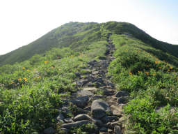 山頂まで一直線