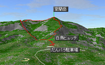 室蘭岳マップ