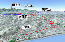 鷹取山MAP