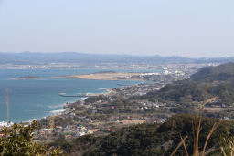 山頂から館山方面