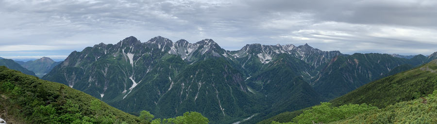 蝶ヶ岳から(2019.07.21)