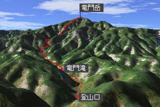 龍門岳マップ