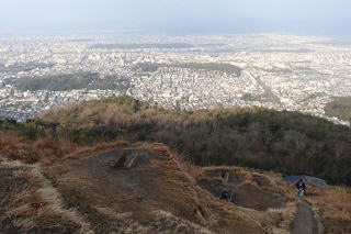 大文字から京都市街を望む