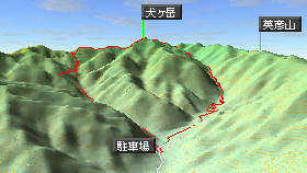 犬ヶ岳マップ