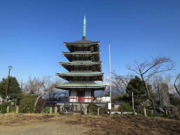 香陵台の五重塔