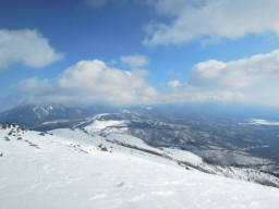 再び山頂から蓼科方面