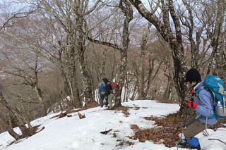 大室山の手前を下山