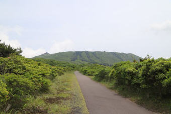 外輪山の中は舗装道