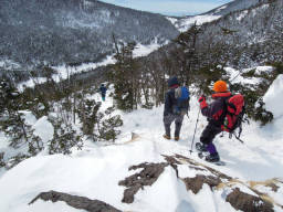 下山は慎重に