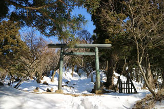 鳥居をくぐる