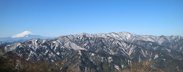 山頂裏側からの眺望