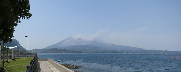 道の駅たるみからの桜島